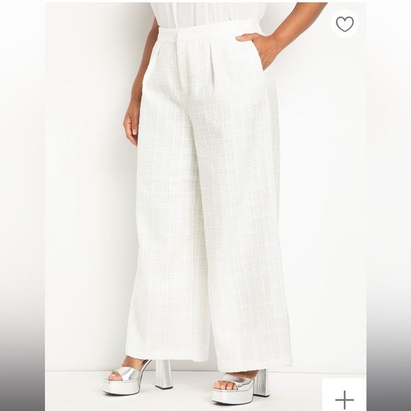 Tweed Wide Leg Trouser NWT - Picture 3 of 6